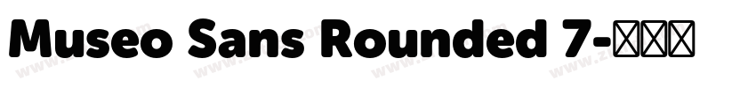 Museo Sans Rounded 7字体转换